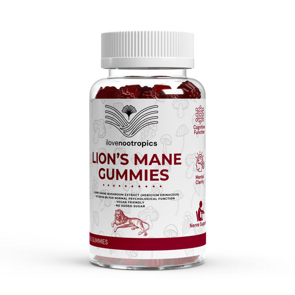 Lion's Mane Gummies — 60 Vegan Gummies | Sugar-Free | With Vitamin B6