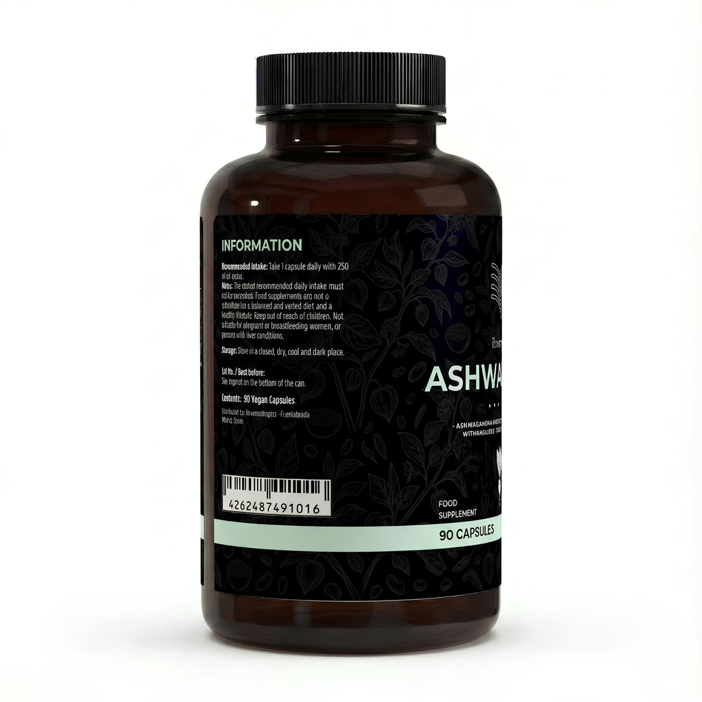 Ashwagandha Extract 10% Withanolides — 90 Vegan Capsules | Standardised KSM Grade