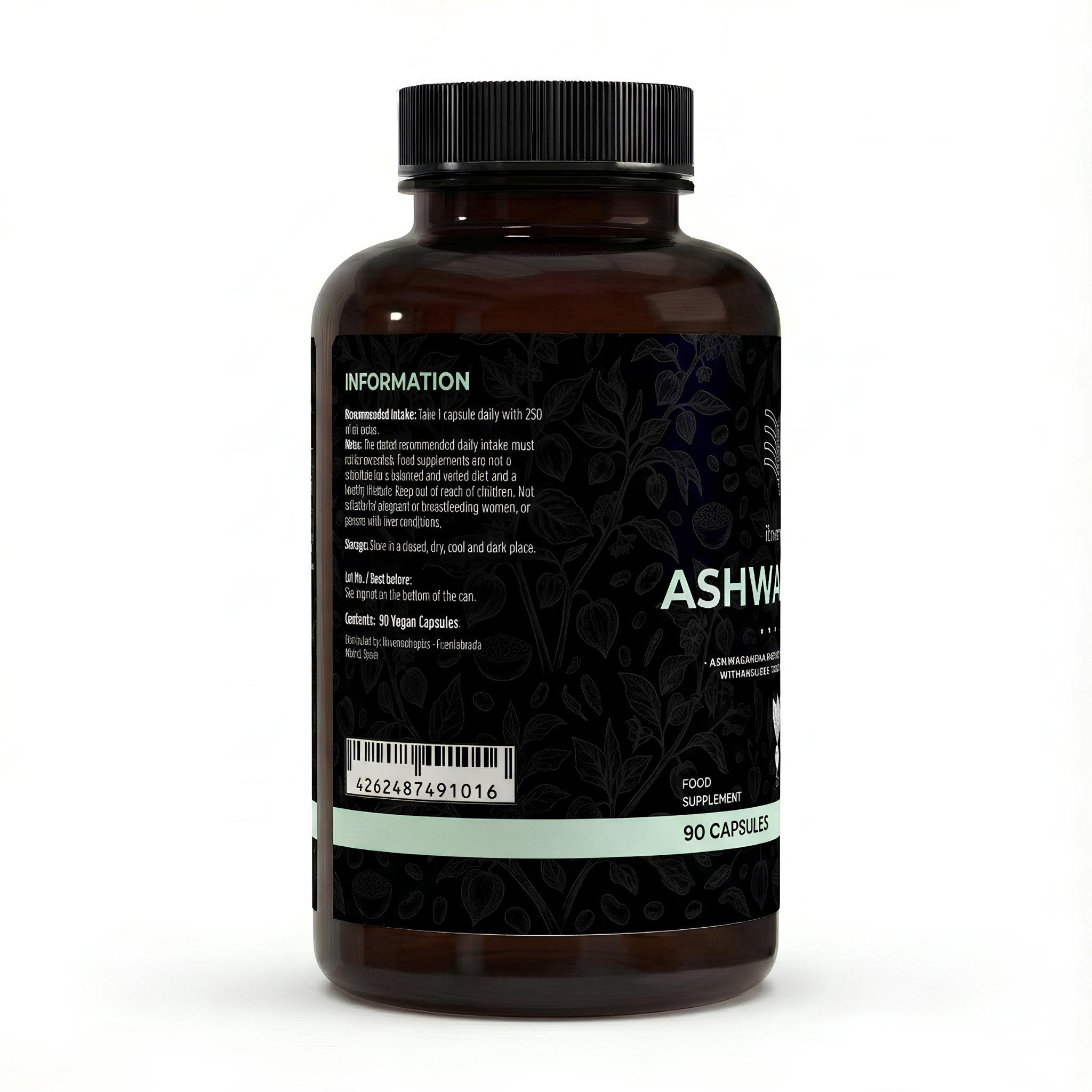 Ashwagandha Extract 10% Withanolides — 90 Vegan Capsules | Standardised KSM Grade